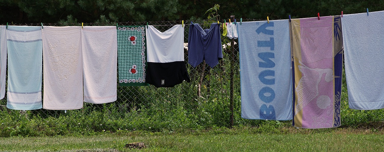 clothes line  laundry  dry free photo