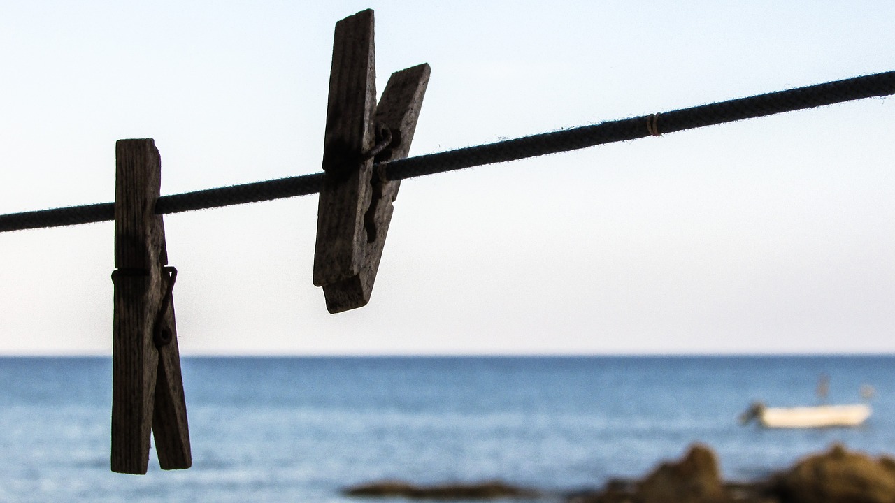 clothes pin camping beach free photo