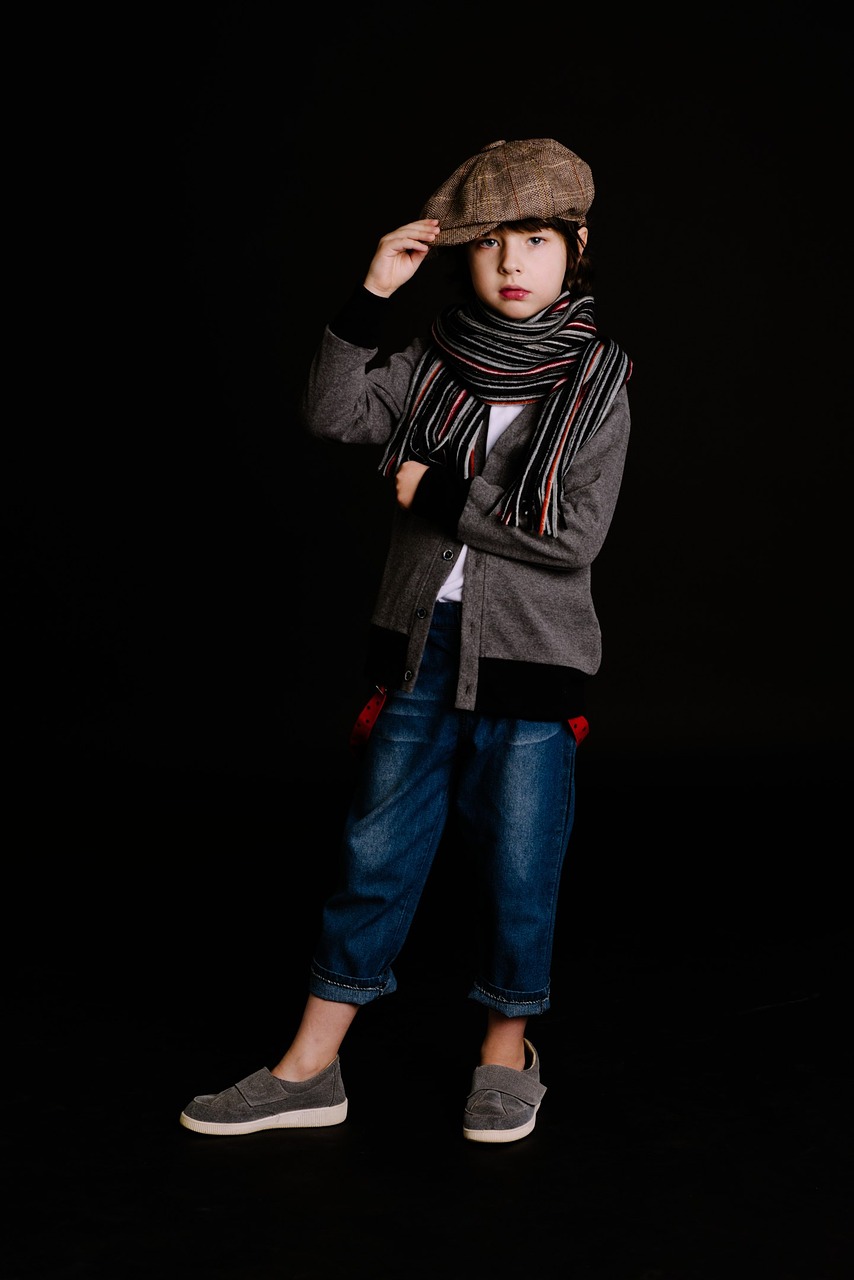 clothing  advertising  children model free photo