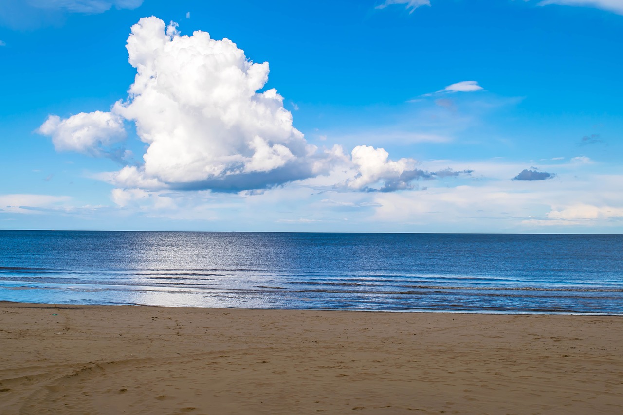 cloud beach ocean free photo