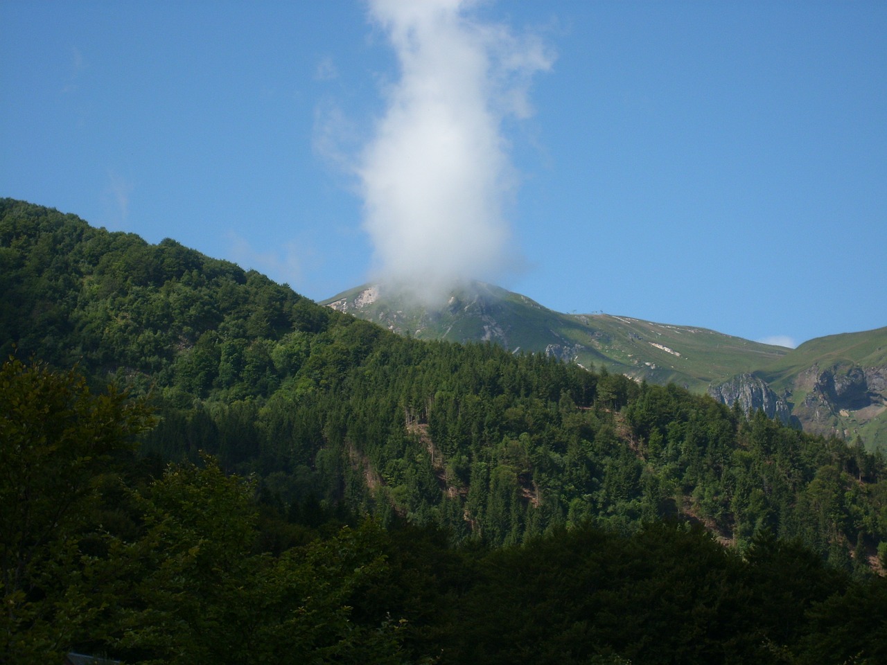 cloud threat mountains free photo