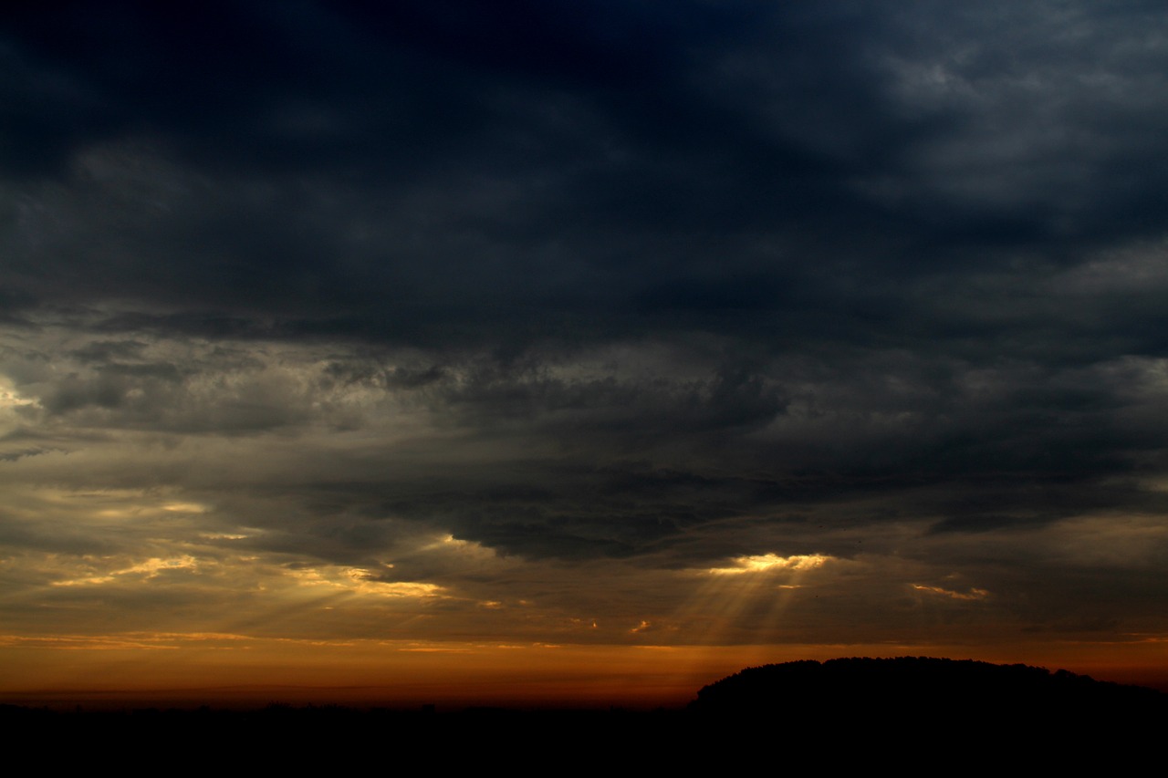 cloud storm twilight free photo