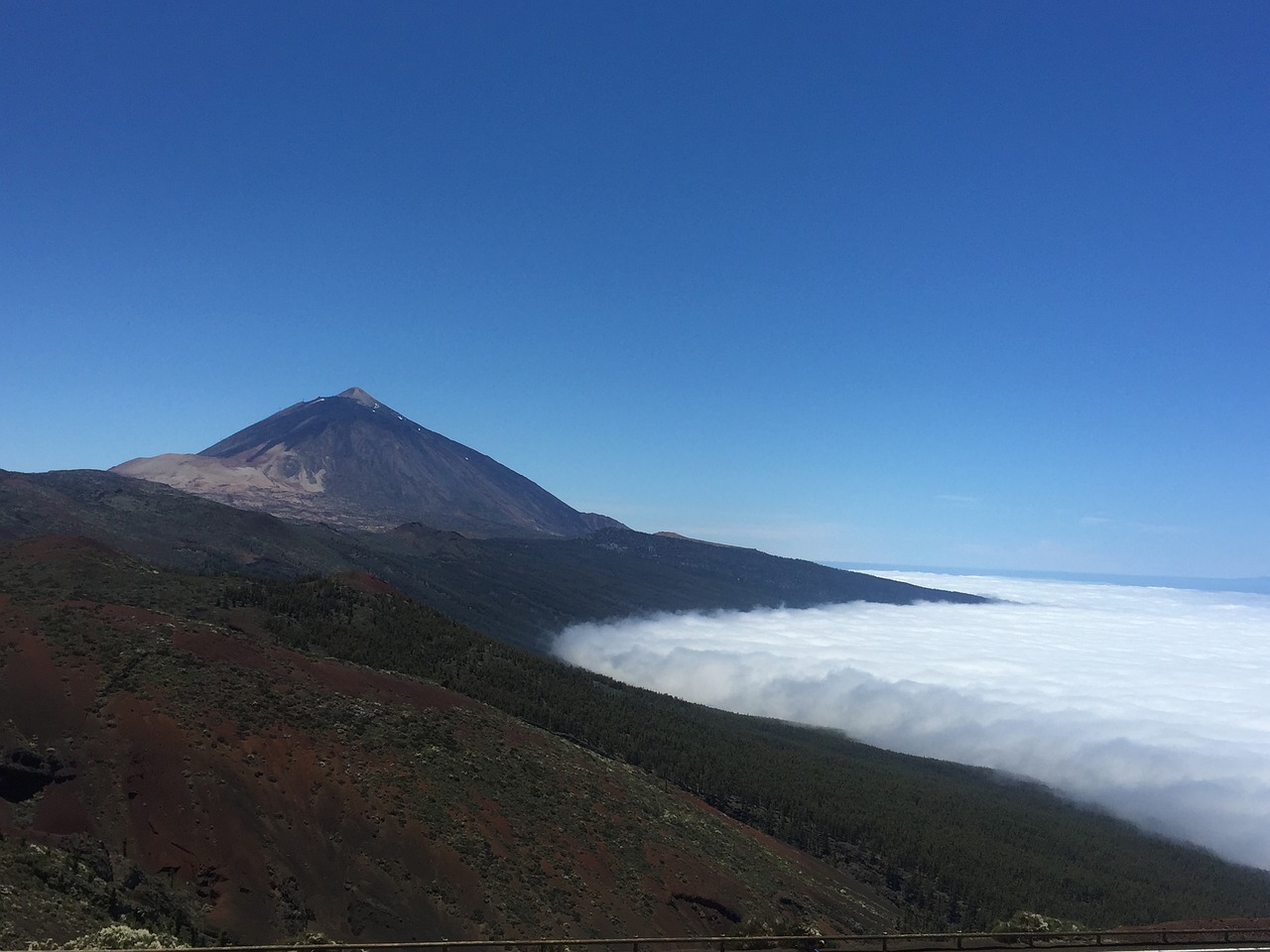 cloud mountain volcano free photo