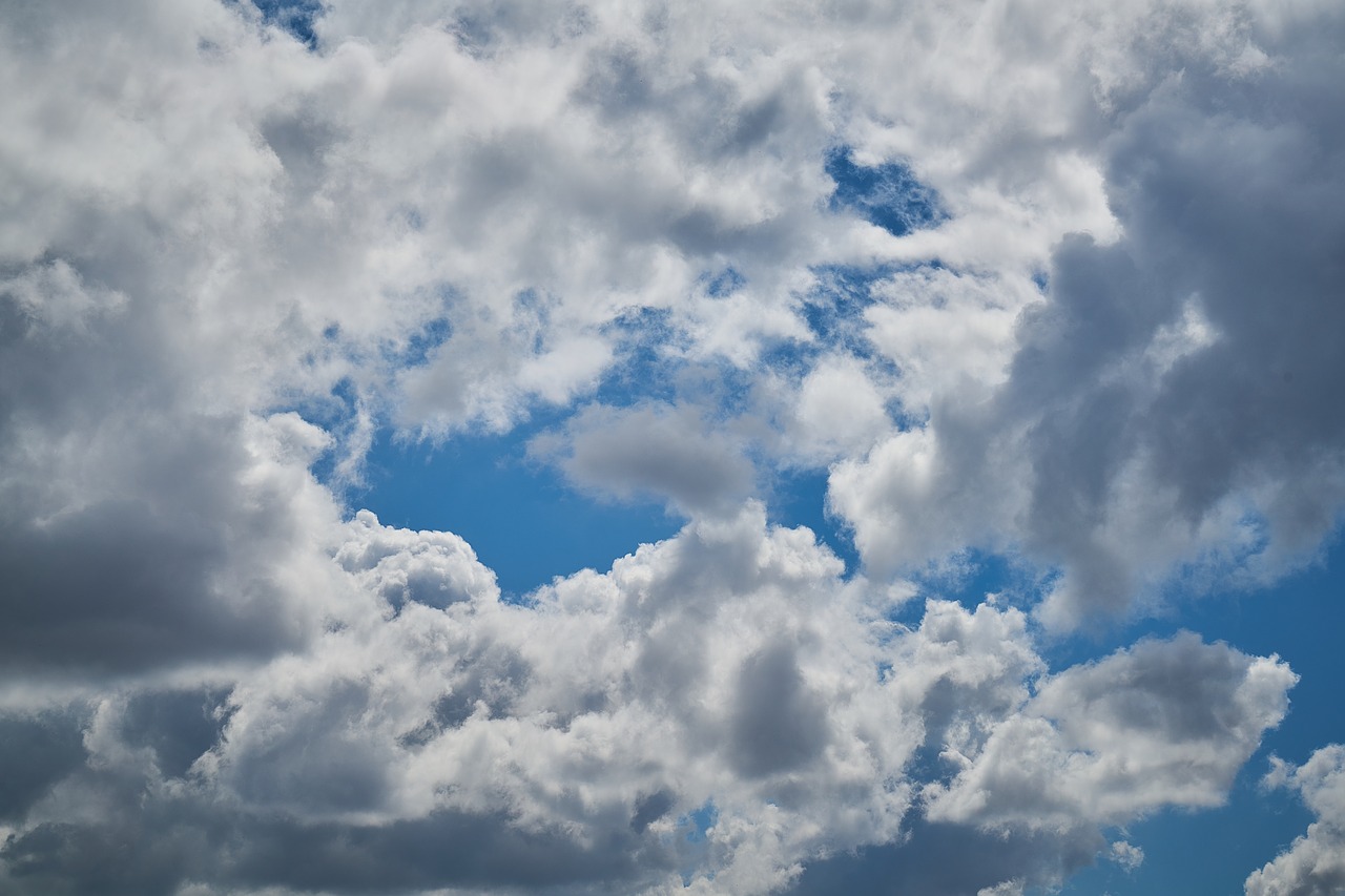 cloud blue clouds free photo