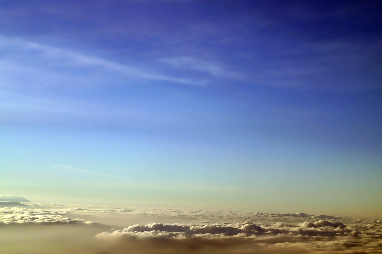 cloud sea of cloud blue free photo