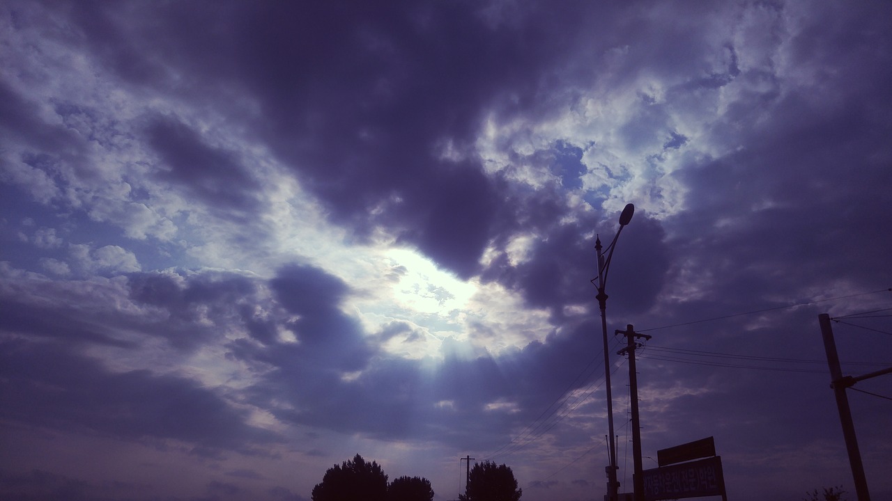 cloud sky in the evening free photo