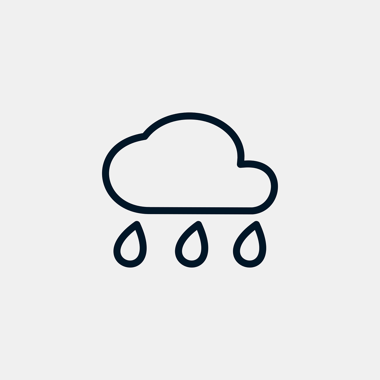 cloud rain icon free photo