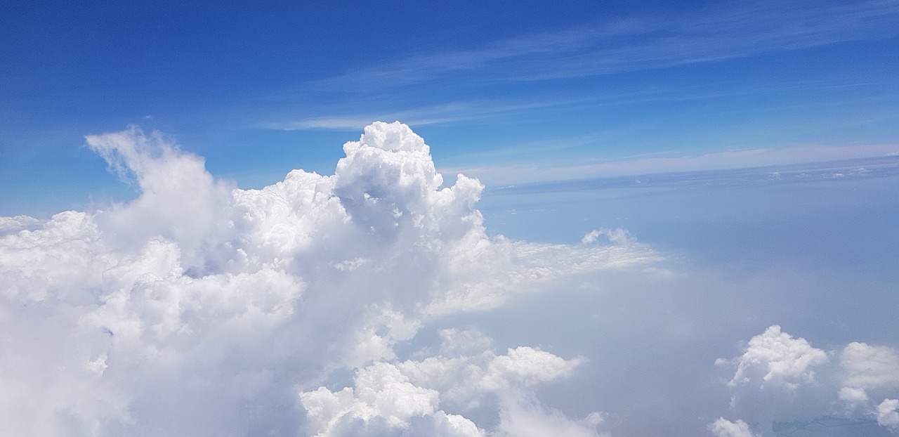 cloud sky blue sky free photo