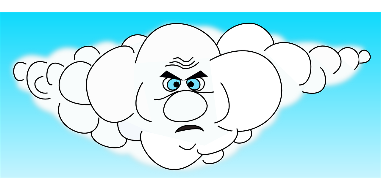 cloud angry cartoon free photo