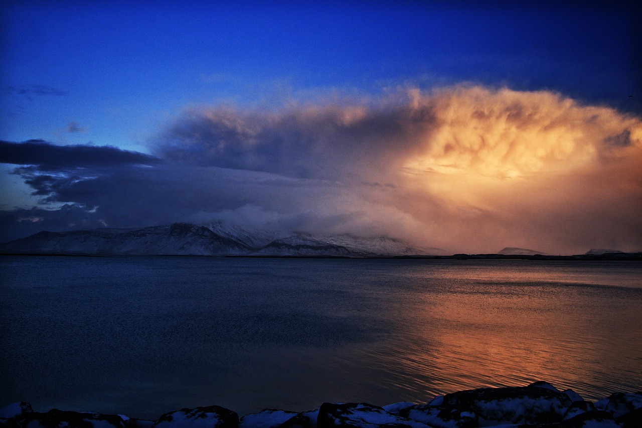 cloud  sea  iceland free photo