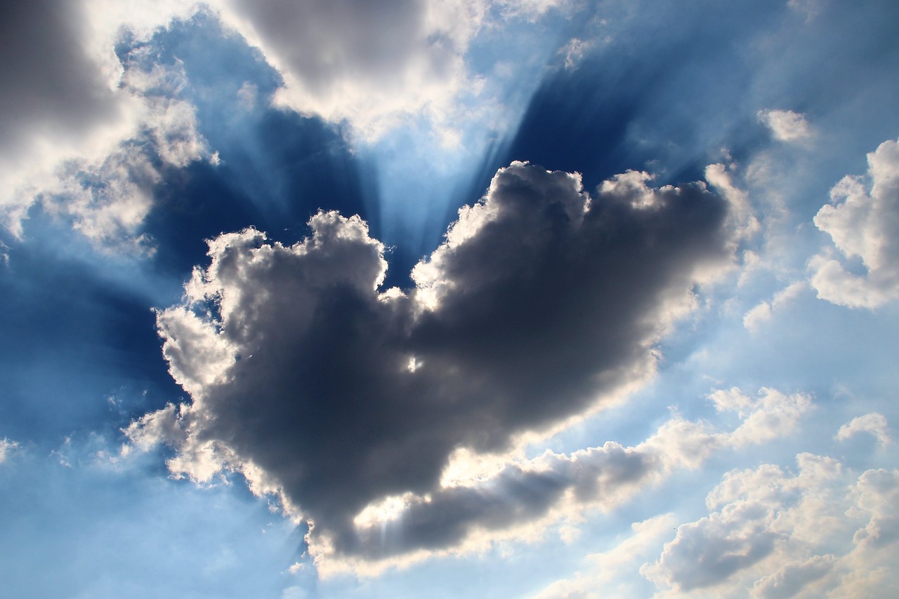 cloud  heart  sky free photo