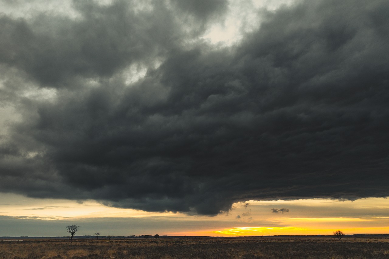 cloud  storm  sunset free photo