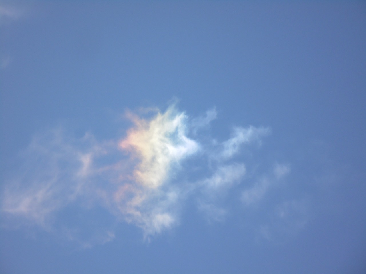 cloud iridescent sundog free photo