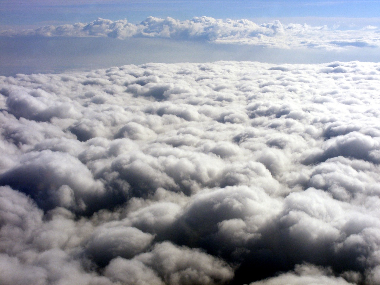 cloud sky white free photo