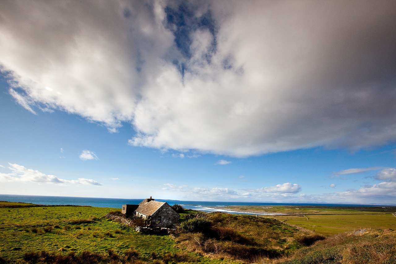 cloud irish coastline free photo