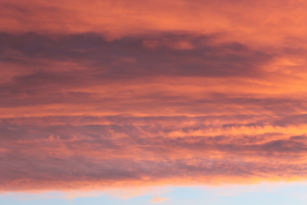 cloud afterglow clouds form free photo