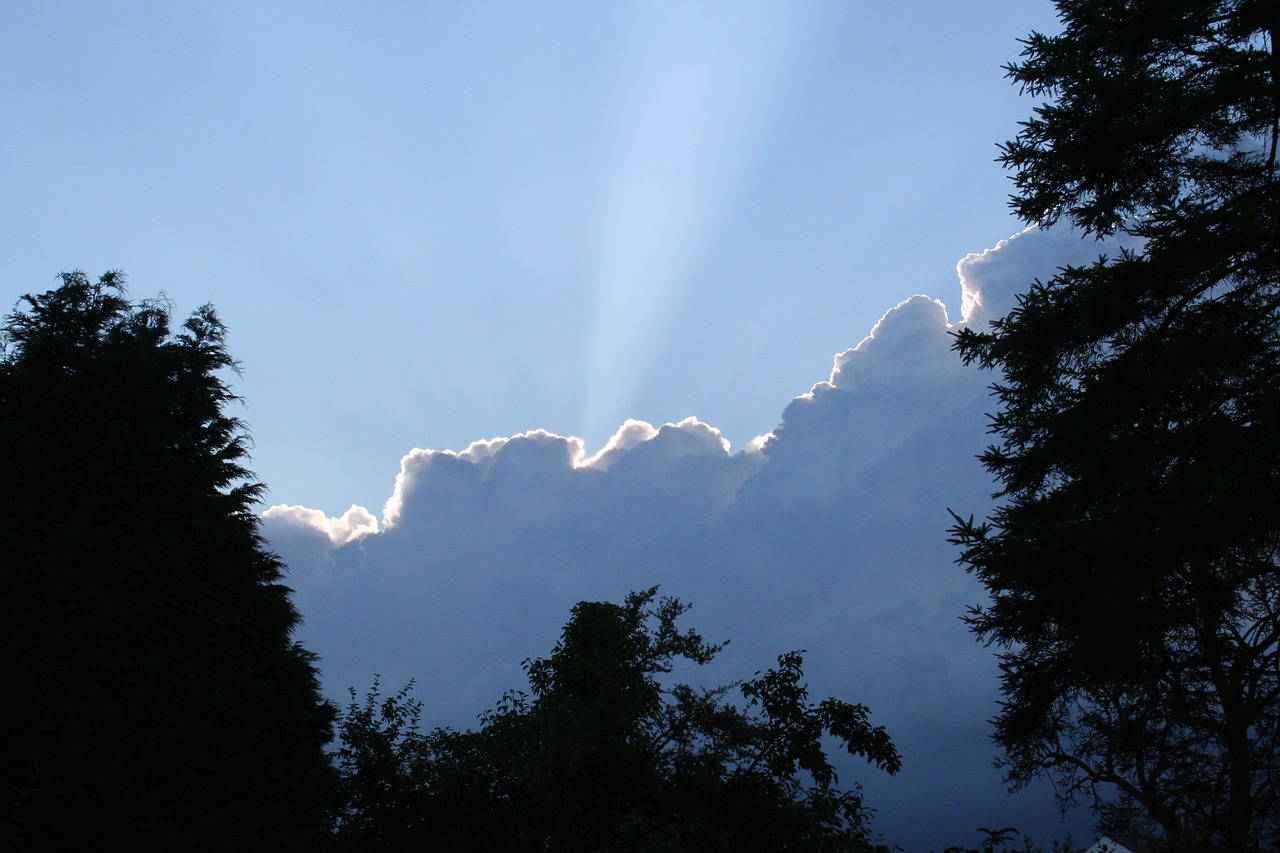 cloud silver lining free photo