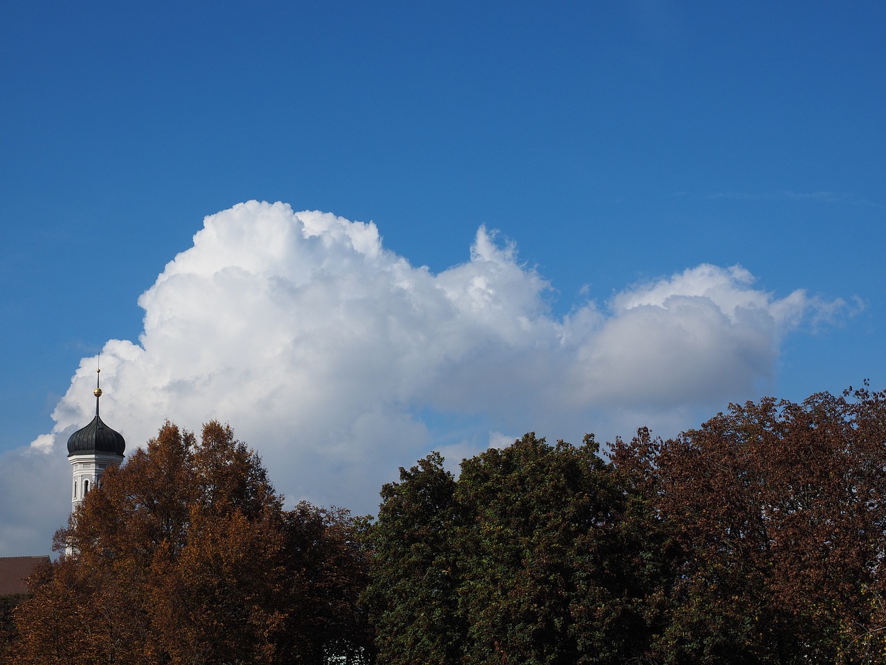 cloud sky cumulus clouds free photo