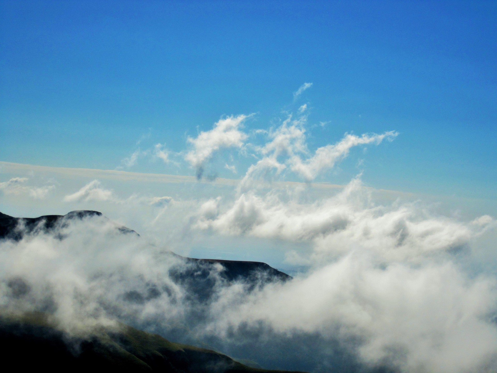 mountains cloud mist free photo