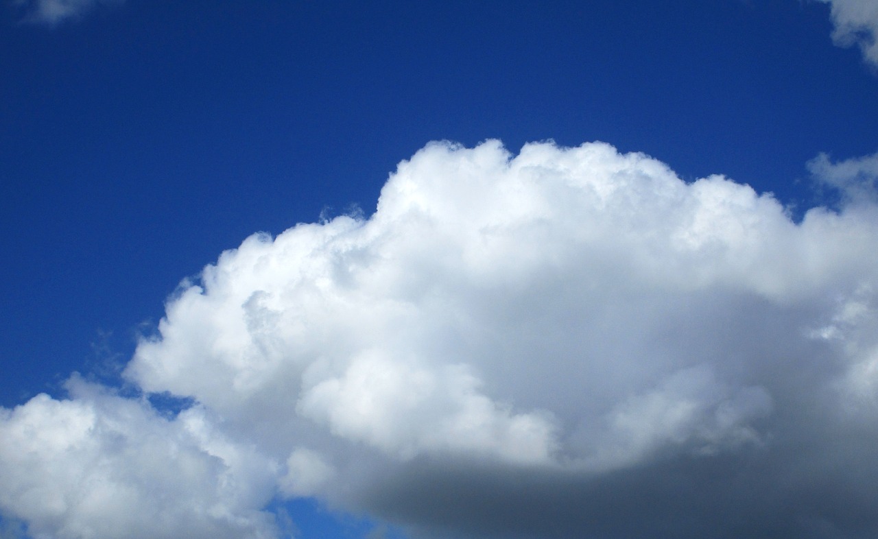 cloud of bunch of blue sky free photo