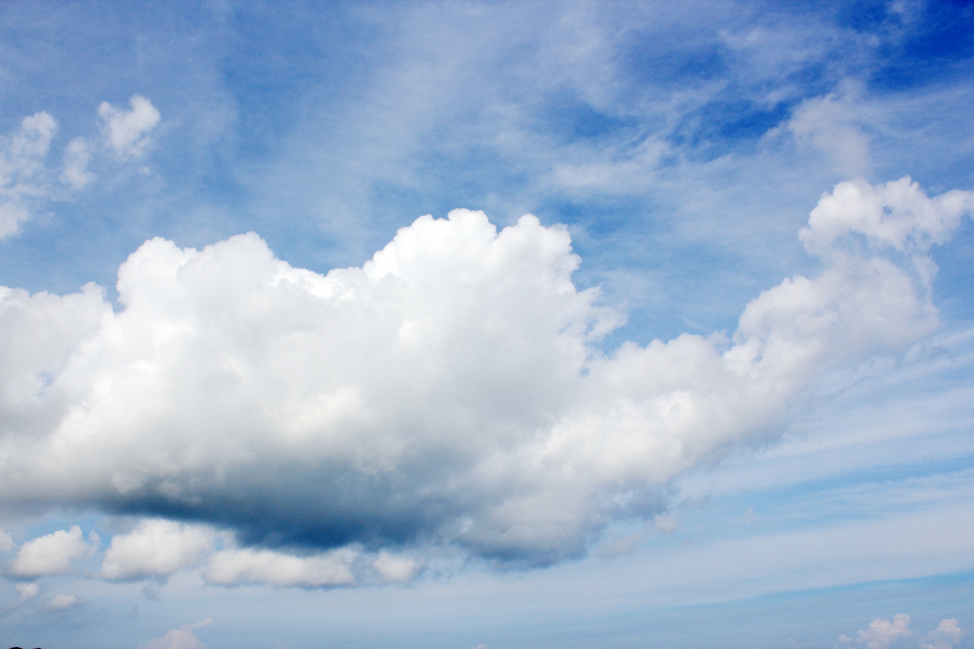 clouds dark clouds blue sky free photo