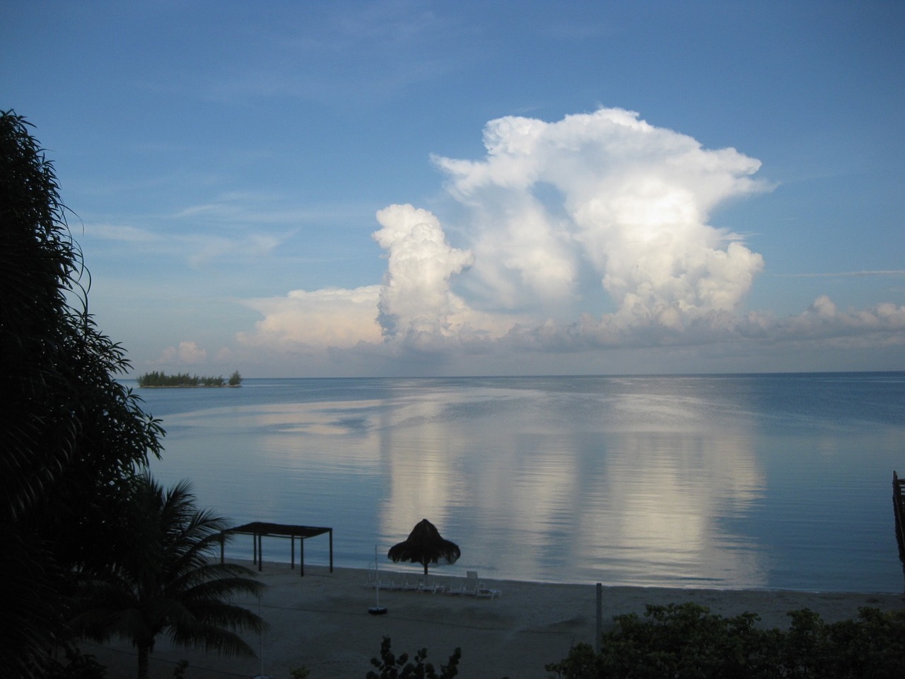 clouds reflection scenery free photo