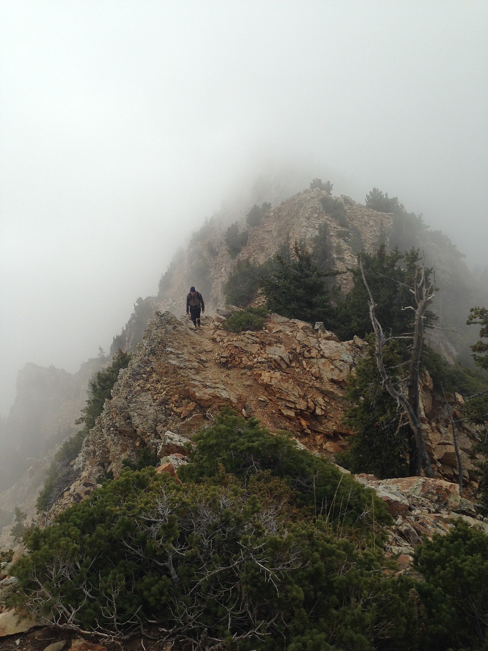 clouds mountain rock free photo