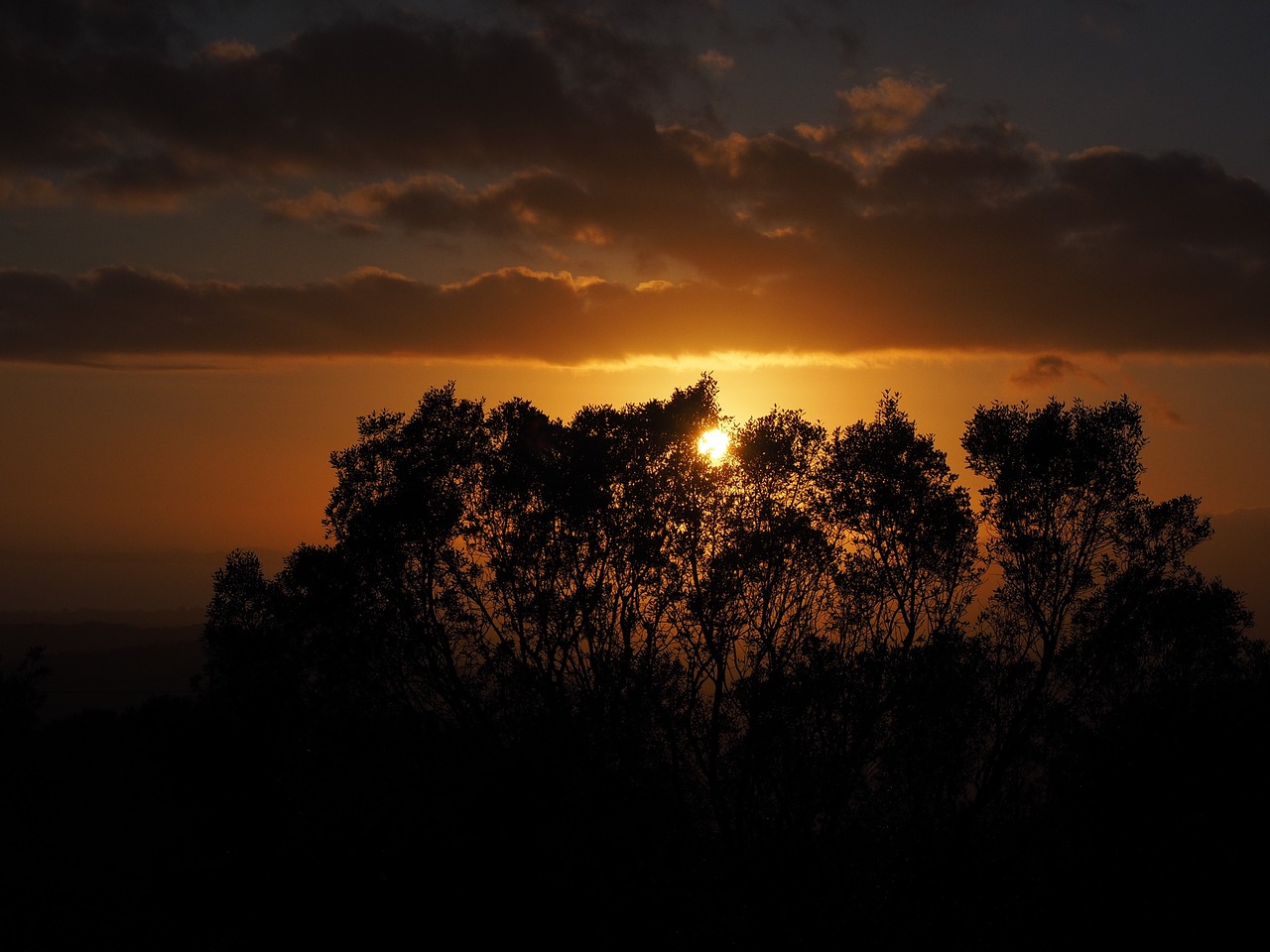 clouds sunset passage free photo