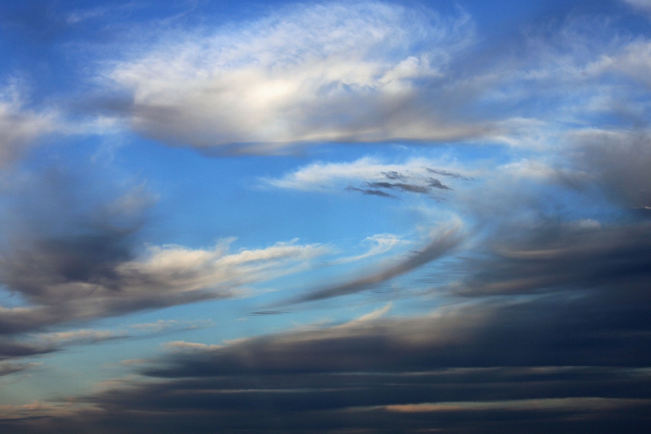 clouds sky blue free photo