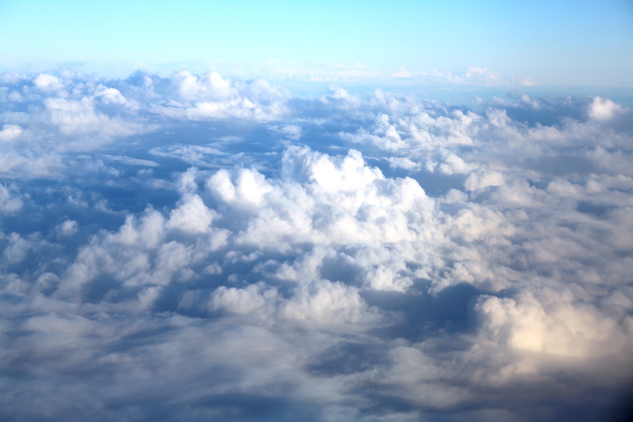 clouds sky blue free photo