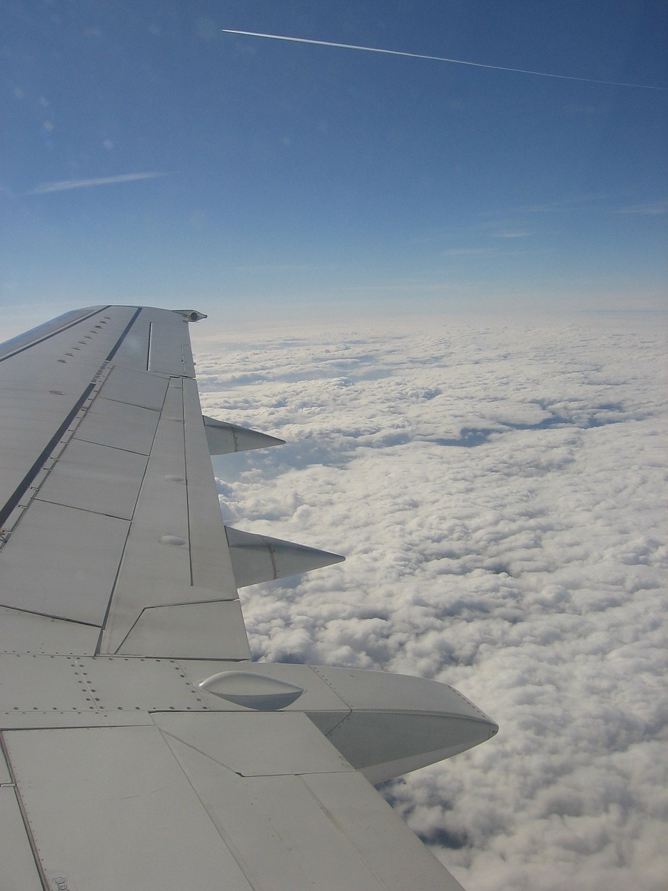 clouds aircraft sky free photo