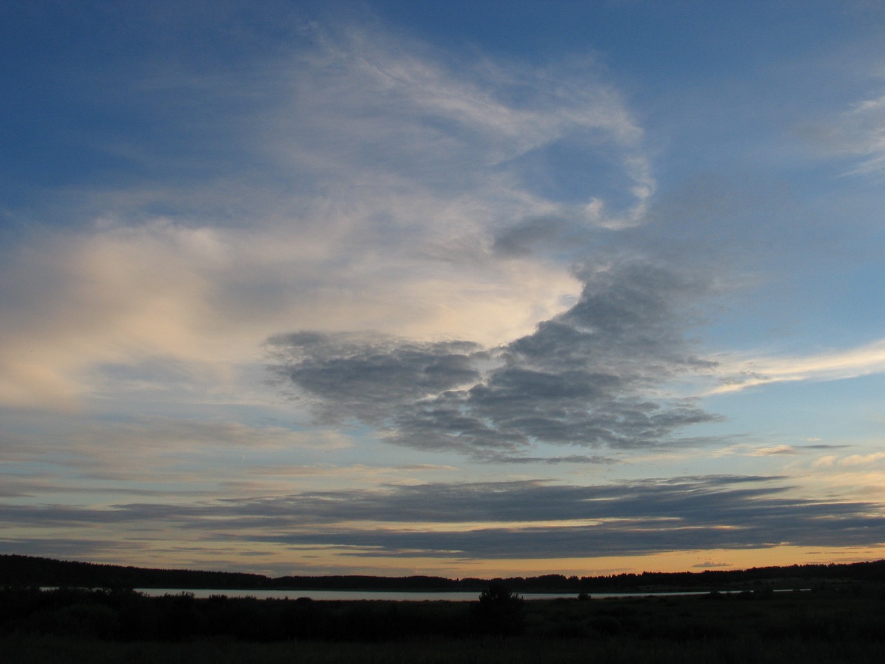 clouds sky blue free photo