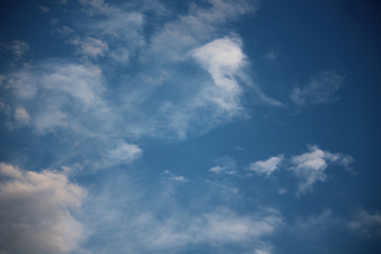 clouds sky blue free photo