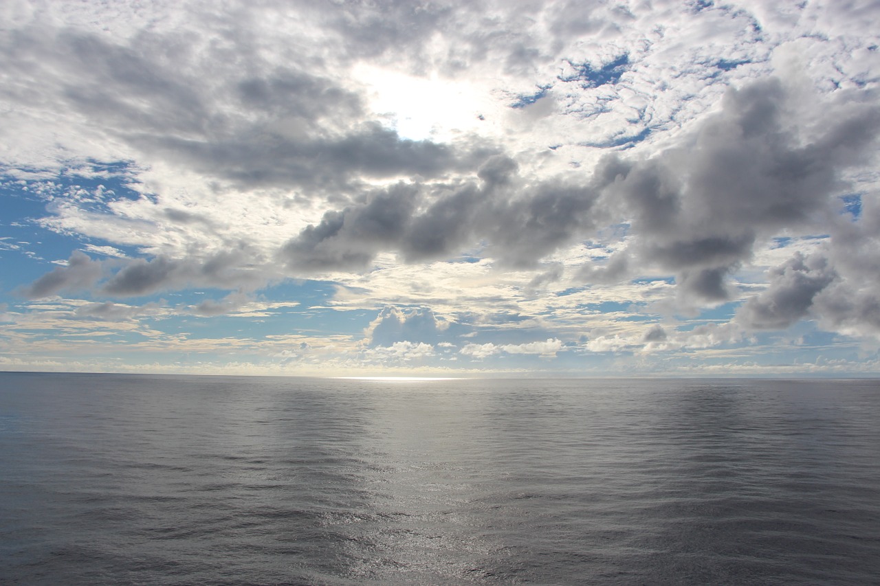 clouds ocean sky free photo