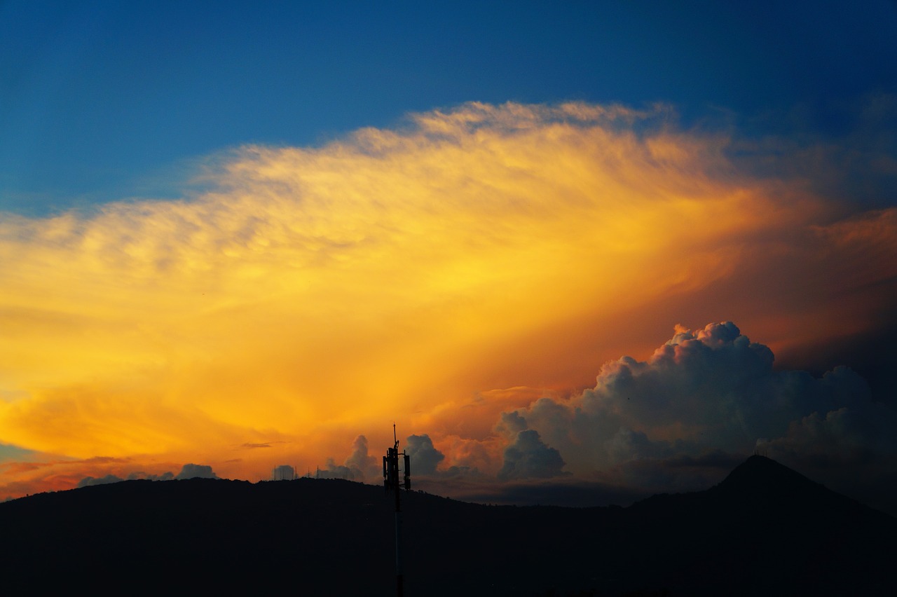clouds sunset el salvador free photo