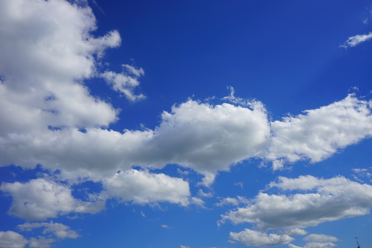 clouds sky blue free photo