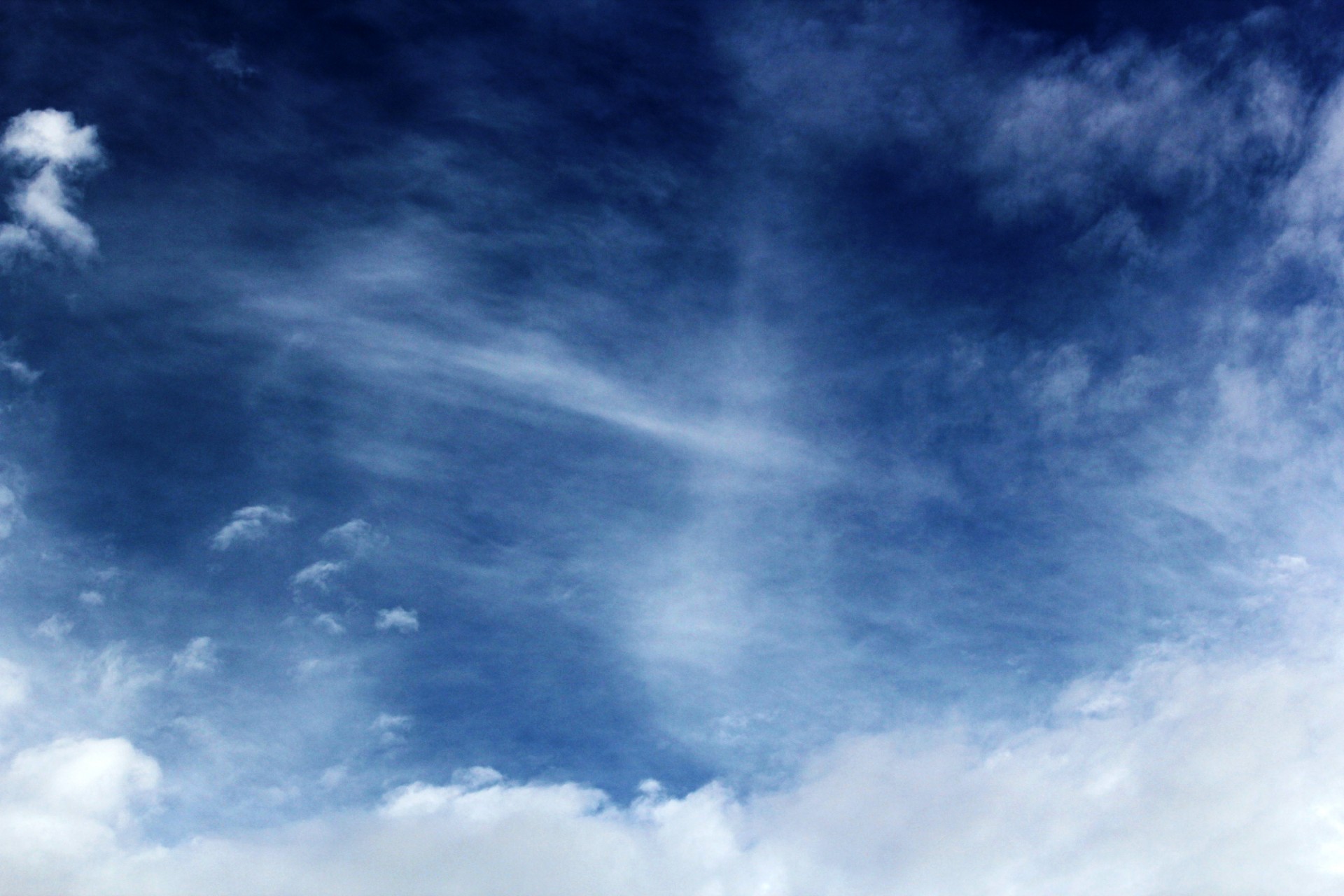 clouds cloudy sky blue sky free photo