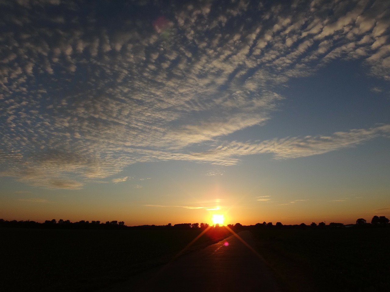 clouds evening sky evening free photo