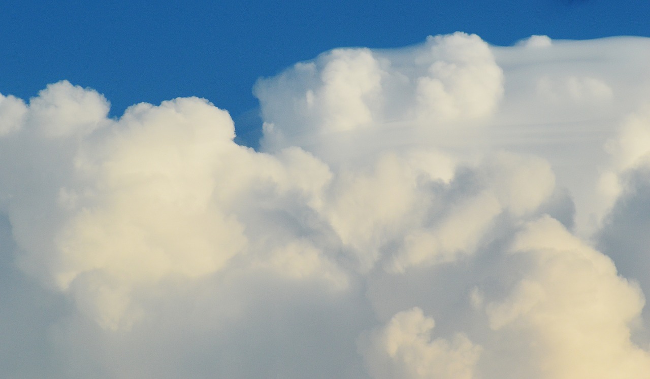 clouds sky cumulus clouds free photo