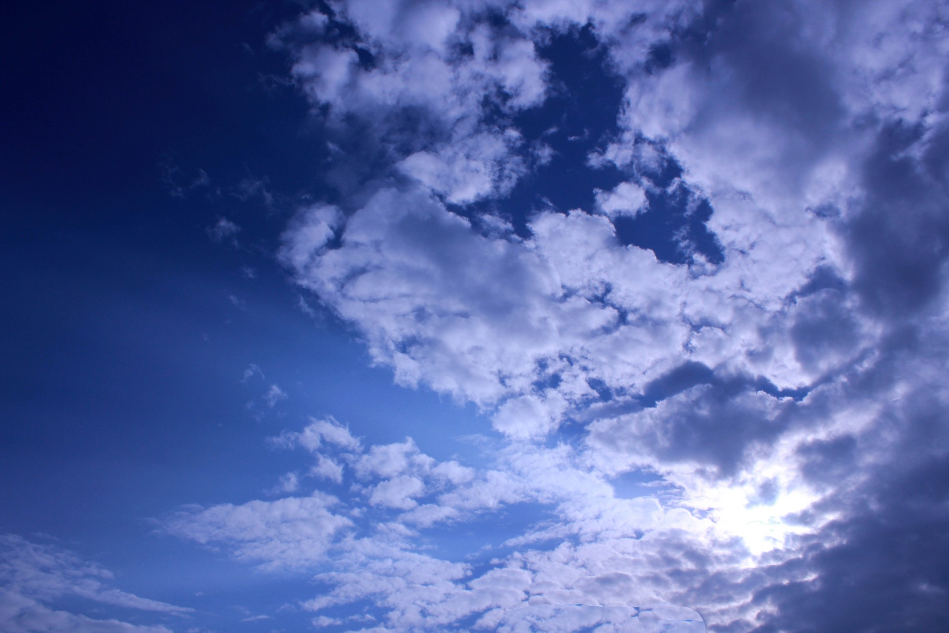 blue sky blue sky clouds sunset free photo