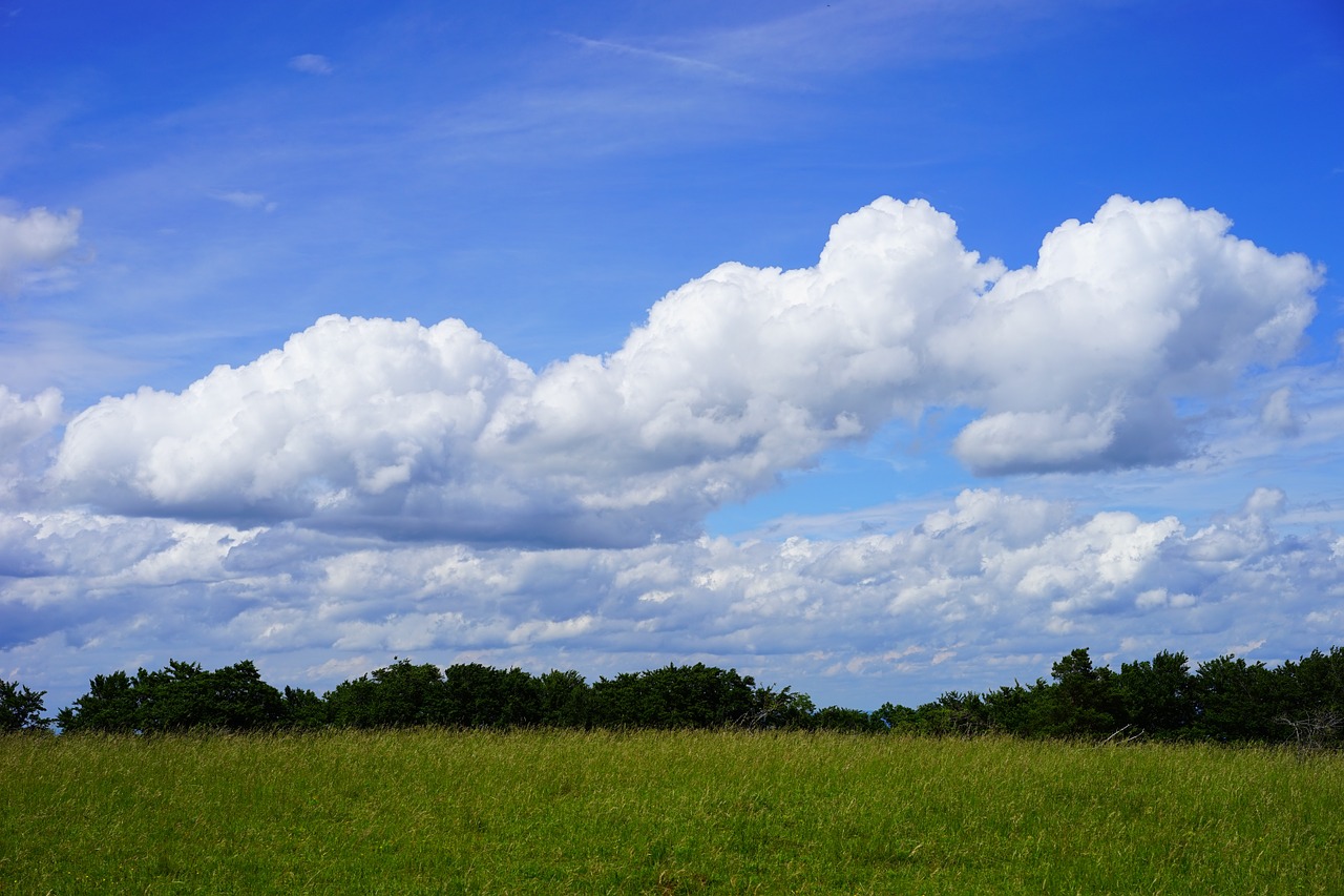 clouds cloud formations heathland free photo