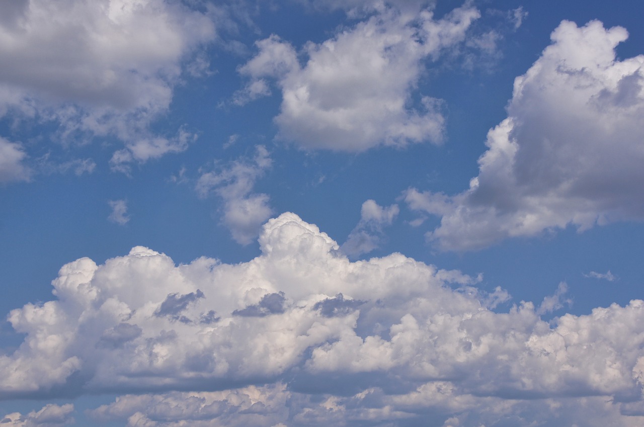 clouds sky blue free photo