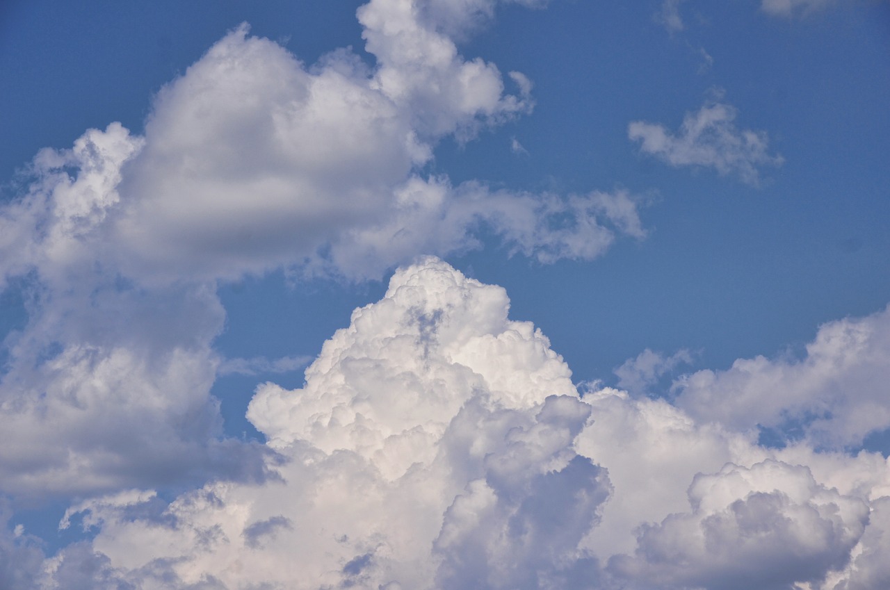 clouds sky blue free photo