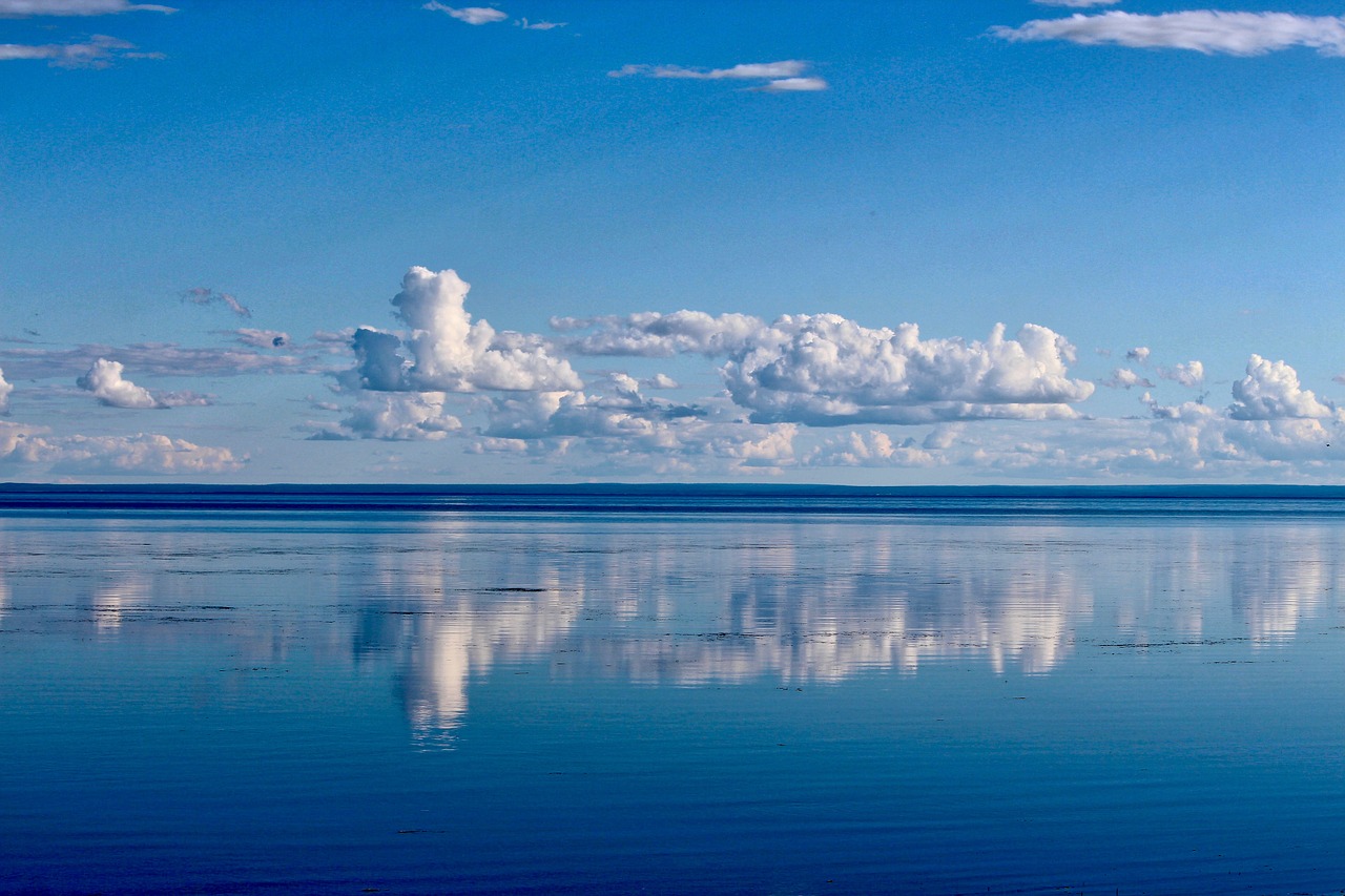 clouds water bay free photo