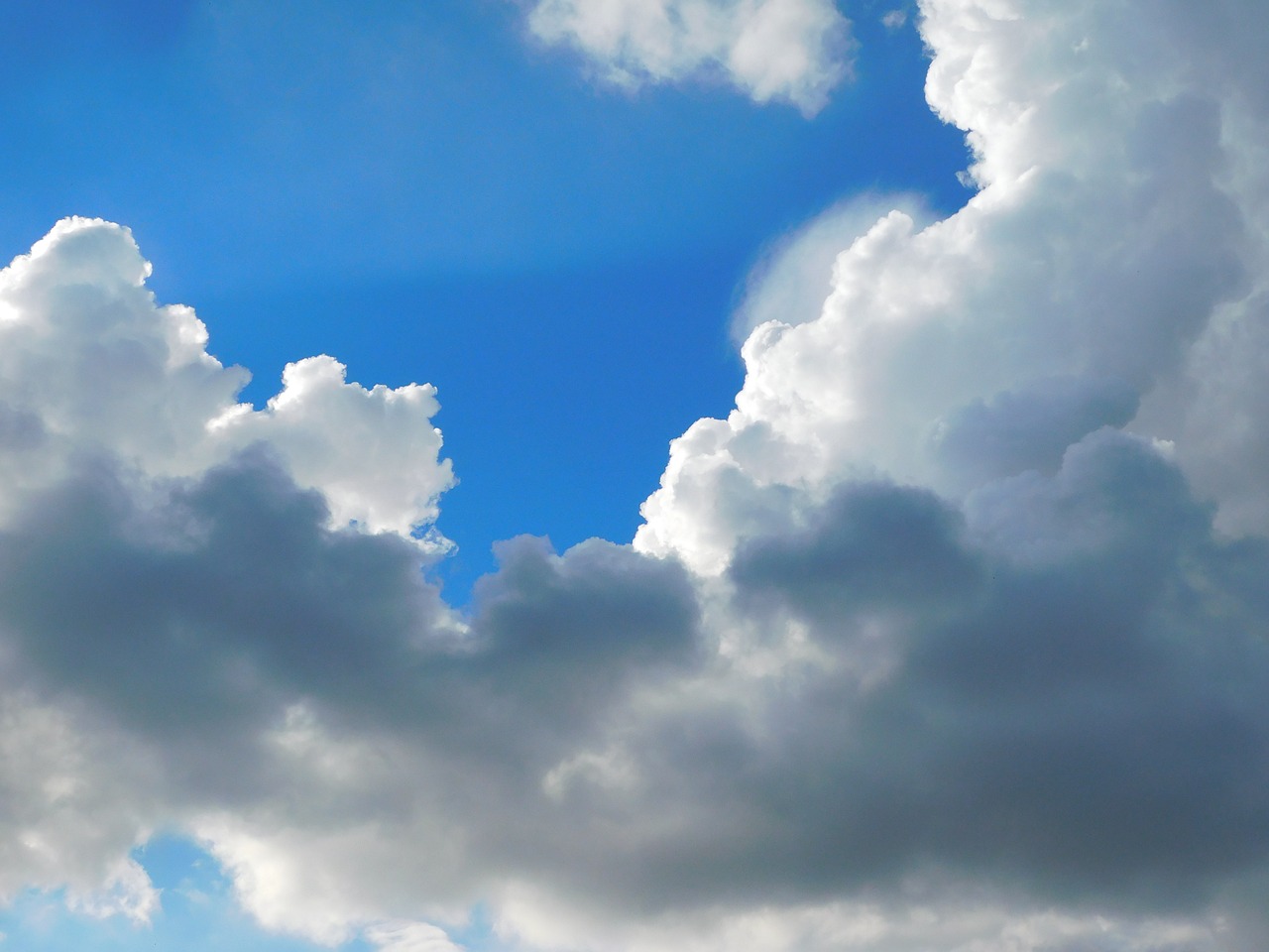 clouds sky blue free photo