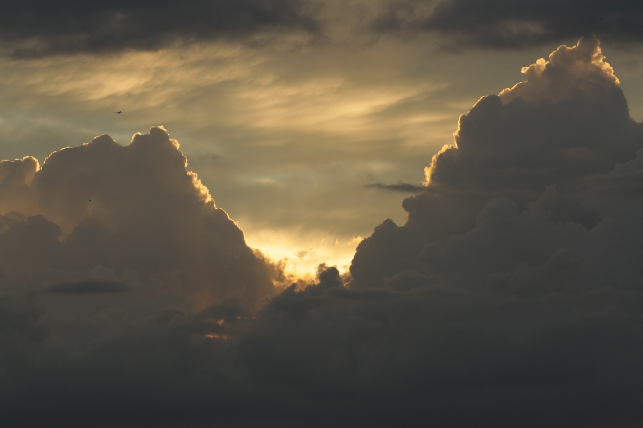 clouds sky afterglow free photo