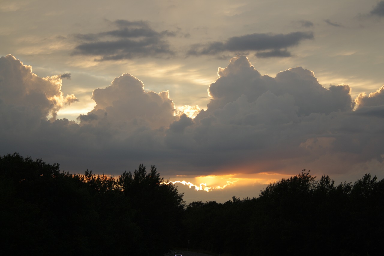 clouds sky afterglow free photo