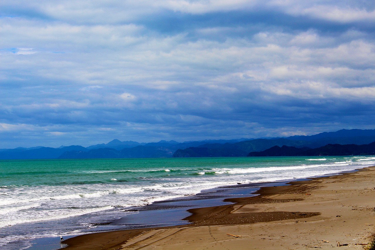 clouds sea beach free photo