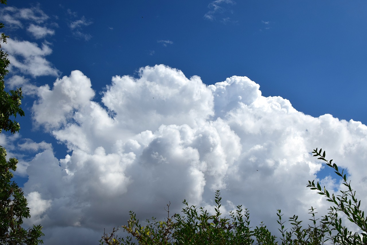 clouds sky blue free photo