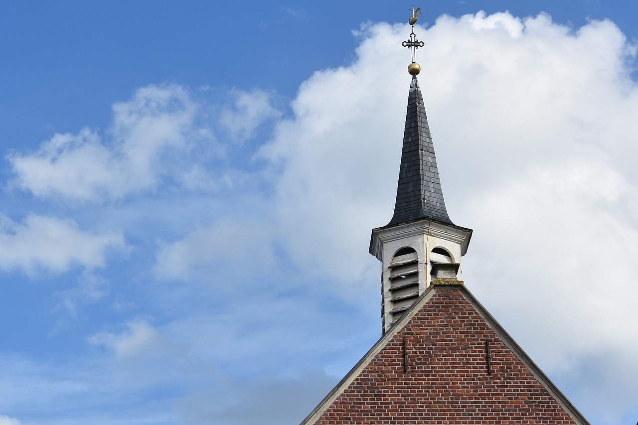 clouds chapel tower free photo